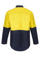 NCC APPAREL WS3045 Hi Vis Two Tone LS Shirt - Star Uniforms Australia