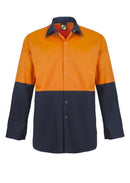 NCC APPAREL WS3045 Hi Vis Two Tone LS Shirt - Star Uniforms Australia