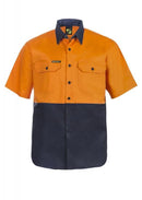 NCC APPAREL WS3023 Two Tone Short Sleeve Shirt - Star Uniforms Australia