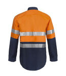 NCC APPAREL WS3028 TWO TONE L/S SHIRT W 3M TAPE - Star Uniforms Australia