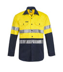 NCC APPAREL WS3028 TWO TONE L/S SHIRT W 3M TAPE - Star Uniforms Australia