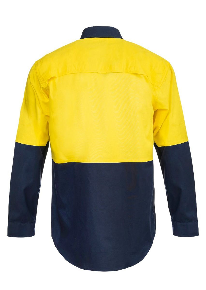 NCC APPAREL WS4247 Cotton L/S Shirt W Mesh Insert - Star Uniforms Australia