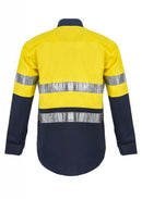 NCC APPAREL WS4000 Two Tone L/S Shirt W CSR Tape - Star Uniforms Australia