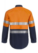 NCC APPAREL WS4000 Two Tone L/S Shirt W CSR Tape - Star Uniforms Australia