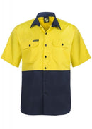 NCC APPAREL WS4248 Cotton S/S SHIRT W Mesh Insert - Star Uniforms Australia