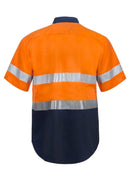 NCC APPAREL WS4001 Two Tone S/S Shirt W CSR Tape - Star Uniforms Australia