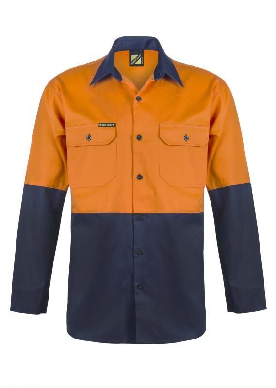 NCC APPAREL WS3022 Two Tone LONG Sleeve Shirt - Star Uniforms Australia