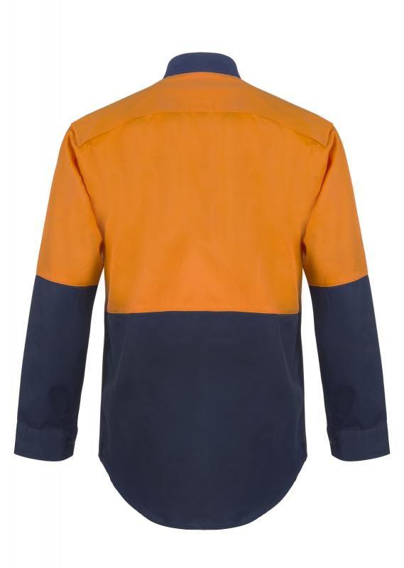 NCC APPAREL WS3022 Two Tone LONG Sleeve Shirt - Star Uniforms Australia