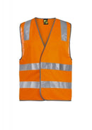WORKCRAFT - Unisex Hi Vis Safety Vest-Tape - WV7001