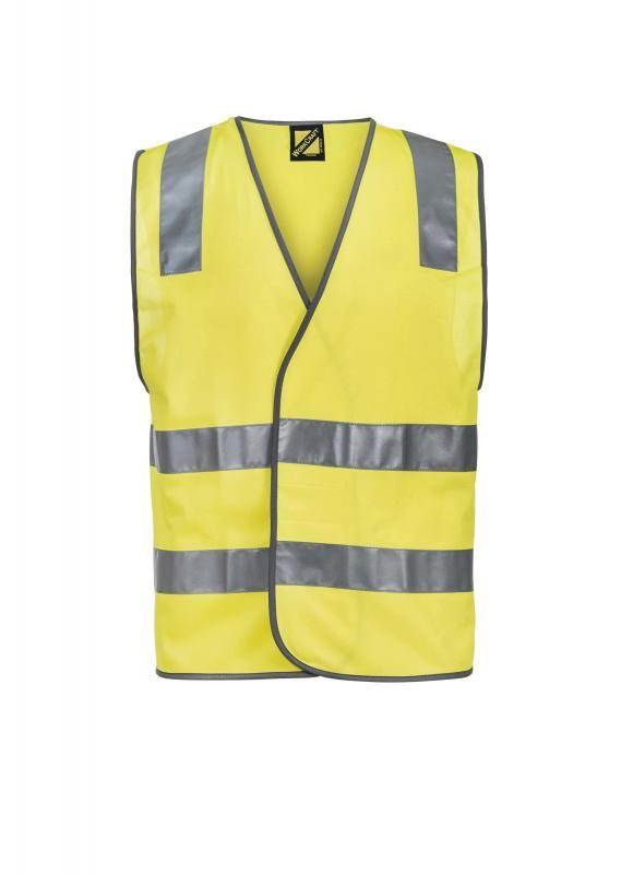WORKCRAFT WV7001 Adult Hi Vis Vest With Tape