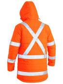 Bisley Taped Hi Vis Puffer Jacket With X Back-BJ6379XT