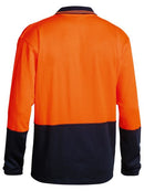 Bisley 2 Tone Hi Vis Polo Shirt - Long Sleeve-BK6234