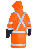 Bisley TTMC-W 3M X Taped Two Tone Hi Vis Stretch PU Rain Coat-BJ6955XT