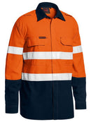 Bisley Tencate Tecasafe Taped Two Tone Hi Vis FR Lightweight Vented Shirt-BS8237T