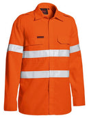 Bisley Tencate Tecasafe Plus Taped Hi Vis FR Lightweight Vented Long Sleeve Shirt-BS8238T