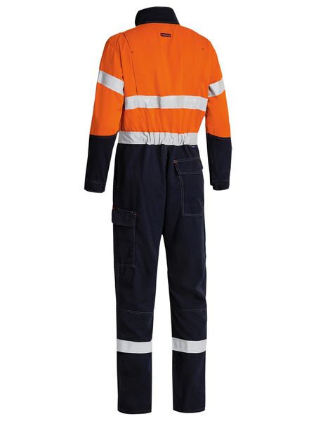 Bisley Tencate Tecasafe® Plus Taped 2 Tone Hi Vis Engineered Vented Coverall-BC8086T