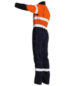 Bisley Tencate Tecasafe® Plus Taped 2 Tone Hi Vis Engineered Vented Coverall-BC8086T