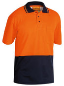 Bisley 2 Tone Hi Vis Polo Shirt - Short Sleeve-BK1234