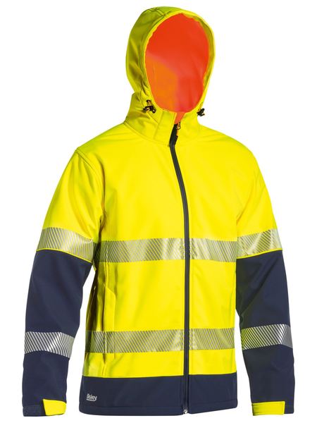 Bisley Taped Two Tone Ripstop softshell Jacket-BJ6934T