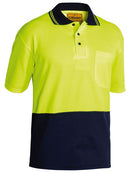 Bisley 2 Tone Hi Vis Polo Shirt - Short Sleeve-BK1234