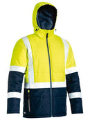 Bisley Taped Two Tone Hi Vis Puffer Jacket-BJ6929HT