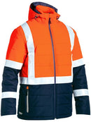 Bisley Taped Two Tone Hi Vis Puffer Jacket-BJ6929HT