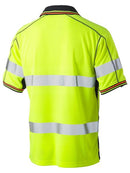 Bisley Taped Hi Vis Polyester Mesh Polo-BK1219T