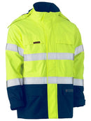 Bisley Taped Two Tone Hi Vis FR Wet Weather Shell Jacket-BJ8110T