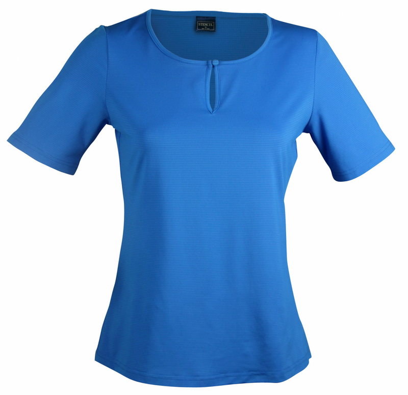 Stencil-Silvertech Ladies S/S Top (1258S)