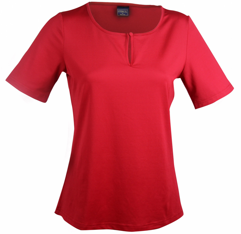 Stencil-Silvertech Ladies S/S Top (1258S)