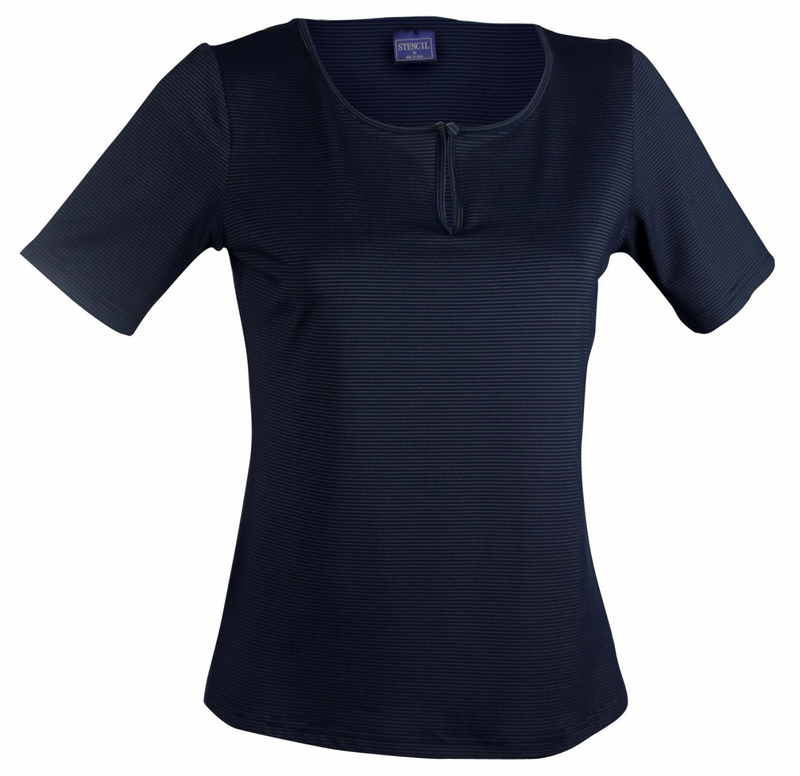 Stencil-Silvertech Ladies S/S Top (1258S)