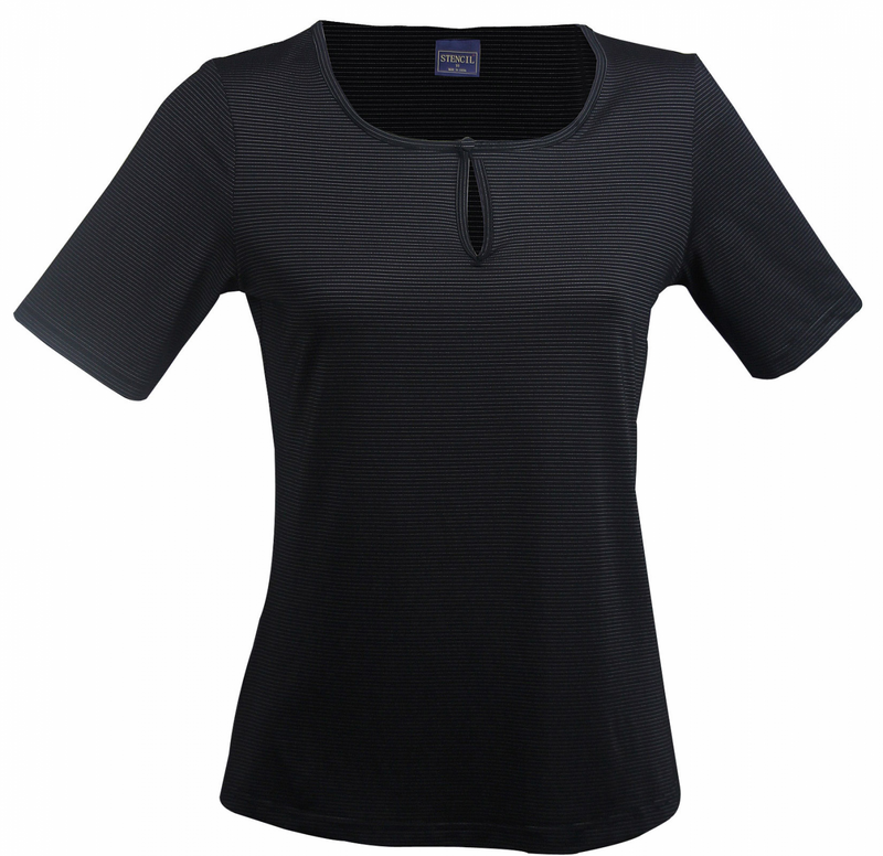 Stencil-Silvertech Ladies S/S Top (1258S)