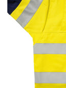 Bisley 3m Taped 2 Tone Hi Vis Mens Industrial Cool Vent Shirt-BS6448T