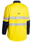 Bisley 3m Taped 2 Tone Hi Vis Mens Industrial Cool Vent Shirt-BS6448T