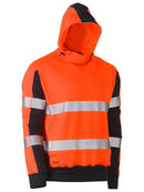 Bisley Taped Hi Vis Stretchy Fleece Hoodie-BK6815T