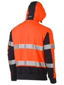 Bisley Taped Hi Vis Stretchy Fleece Hoodie-BK6815T
