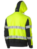 Bisley Taped Hi Vis Stretchy Fleece Hoodie-BK6815T
