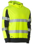 Bisley Taped Hi Vis Stretchy Fleece Hoodie-BK6815T