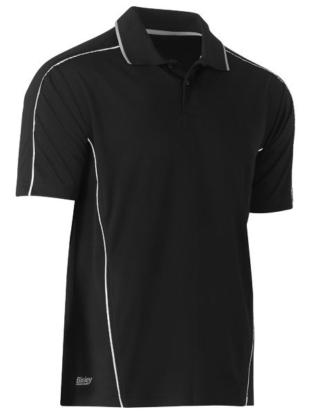 Bisley Cool Mesh Polo With Reflective Piping-BK1425