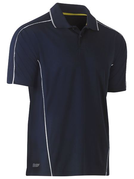 Bisley Cool Mesh Polo With Reflective Piping-BK1425