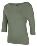 JB's Wear-C of C Ladies 3/4 Sleeve Boat bNeck Tee - 1BT3