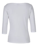 JB's Wear-C of C Ladies 3/4 Sleeve Boat bNeck Tee - 1BT3