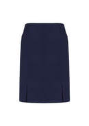 Biz Corporates Womens Front Pleat Detail Straight Skirt 20720 - Star Uniforms Australia