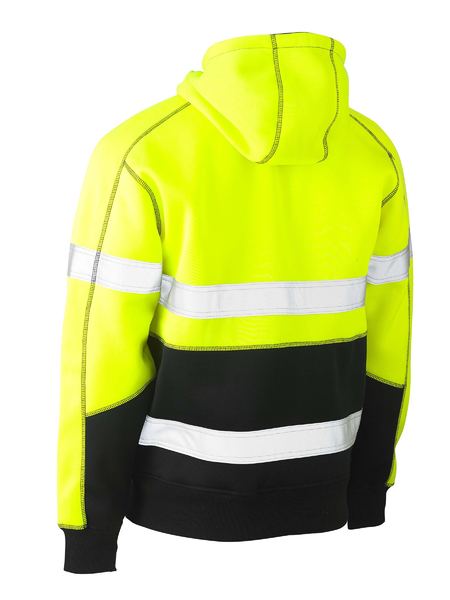 Bisley Taped Hi Vis Two Tone Fleece Pullover Hoodie-BK6619T