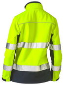 Bisley Womens Taped Two Tone Hi Vis Soft Shell Jacket-BJL6059T