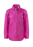 Ncc Wsk131 Kids Half Placket Full Col Sht - Star Uniforms Australia