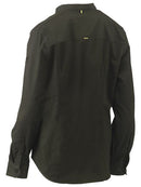 Bisley Womens Stretch V-neck Closed Front Shirt-BLC6063