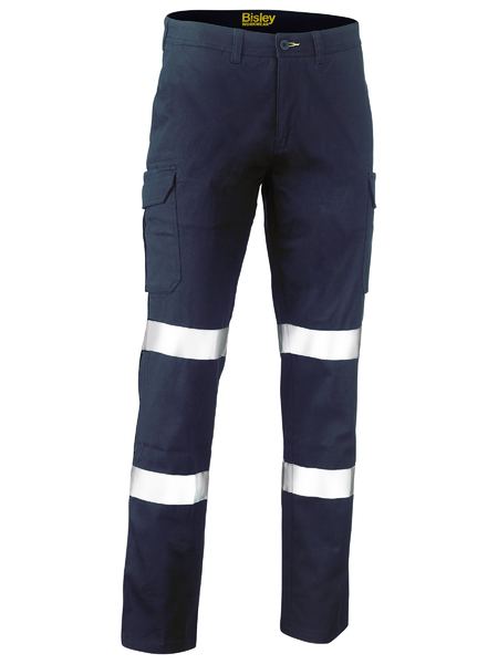 Bisley Taped Biomotion Stretch Cotton Drill Cargo Pants-BPC6008T