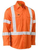 Bisley Taped X Back Cool Lightweight HI VIS Drill Shirt-BS6166XT