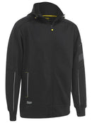 Bisley Zip-front Work Fleece Hoodie-BK6925